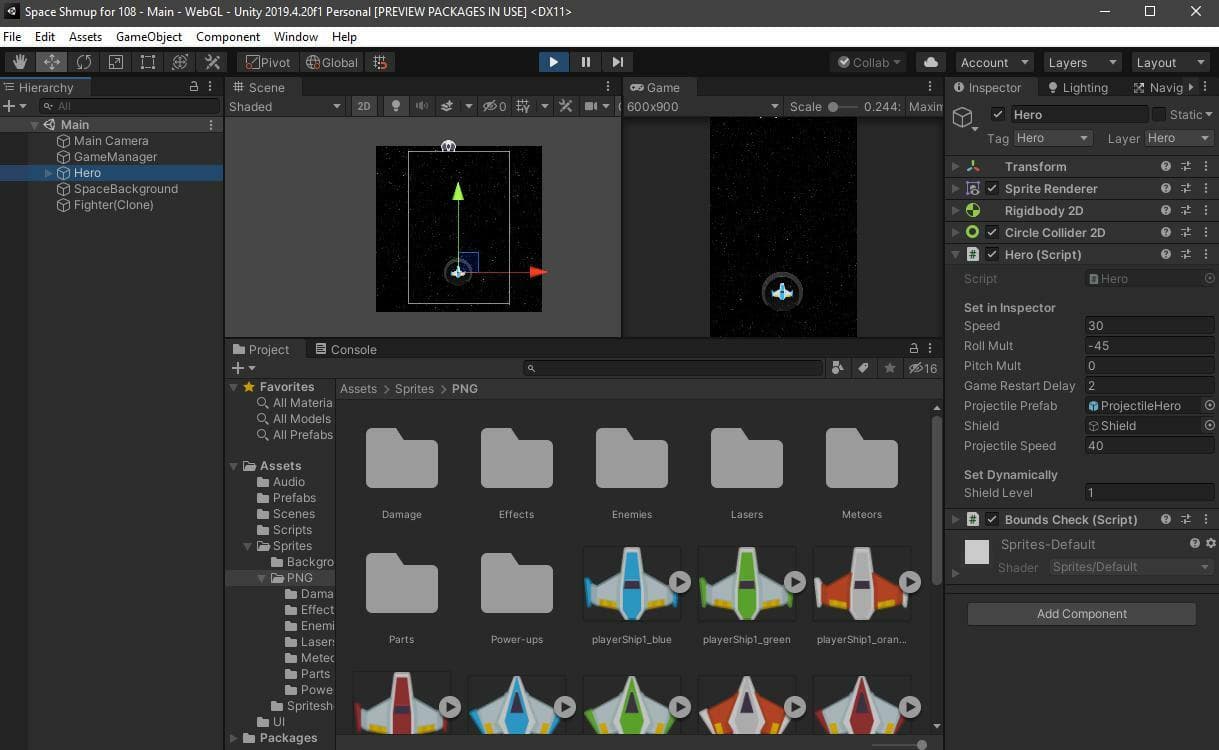 SHMUP Unity Starter Project screenshot 3