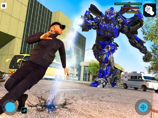 Police Robot War Car Games 3D screenshot 3