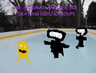 SPUDMAN AND THE ICE SKATING NINJA TROUPE