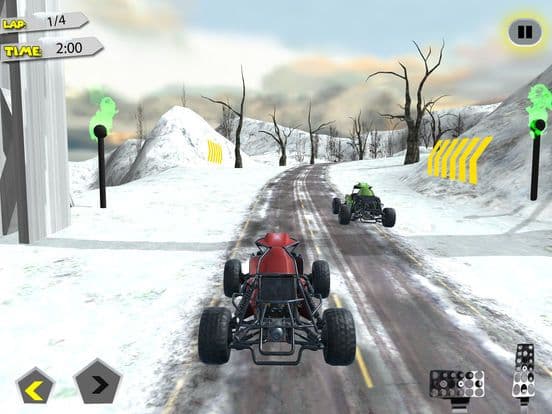 Buggy Car Snow Downhill Racing screenshot 4