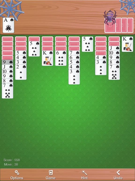 Relaxed Spider Solitaire screenshot 3