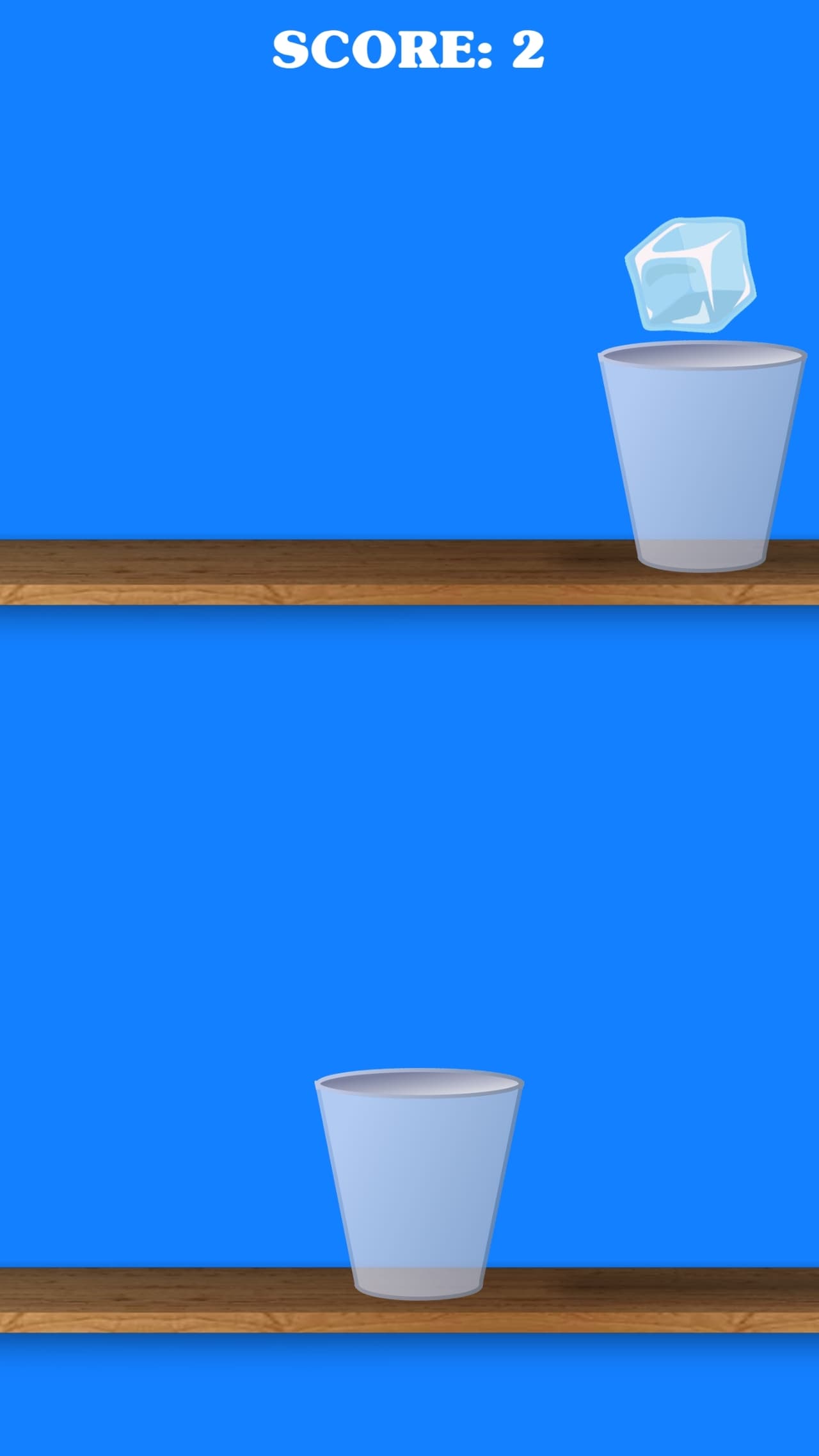 Ice Cube Jump - one tap endless hyper casual game - jump from one glass to another screenshot 4