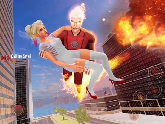 Flying Fire Captain Hero Game screenshot 2