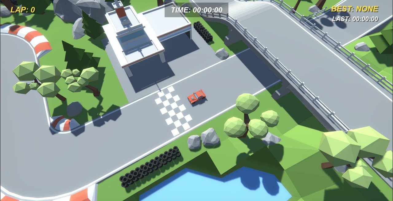 Low Poly Lap Racer screenshot 2