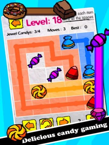 Jewel Candy Clash: Line Dash Puzzle Connect Game - by Cobalt Play Mania Games screenshot 2