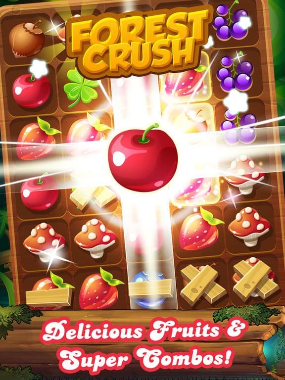 Forest Fruit Crush Link - Connect Match 3 game screenshot 2