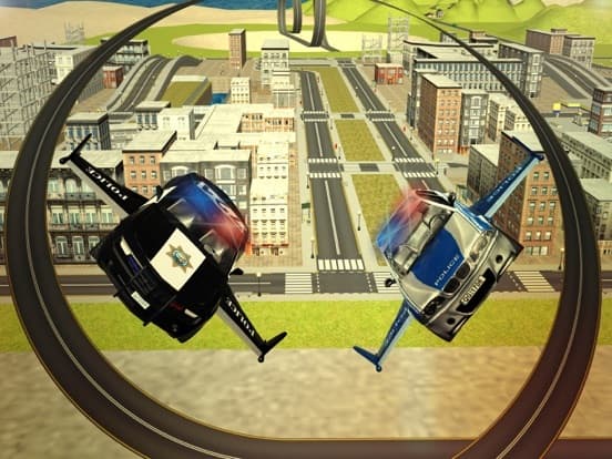 Flying Police Car Simulator 3d games screenshot 4