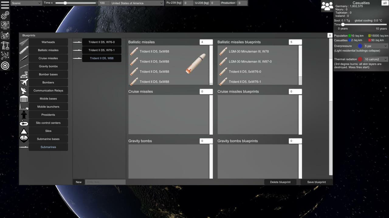 Nuclear War Simulator (itch) screenshot 4