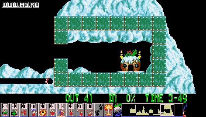 Holiday Lemmings 1994 screenshot 5