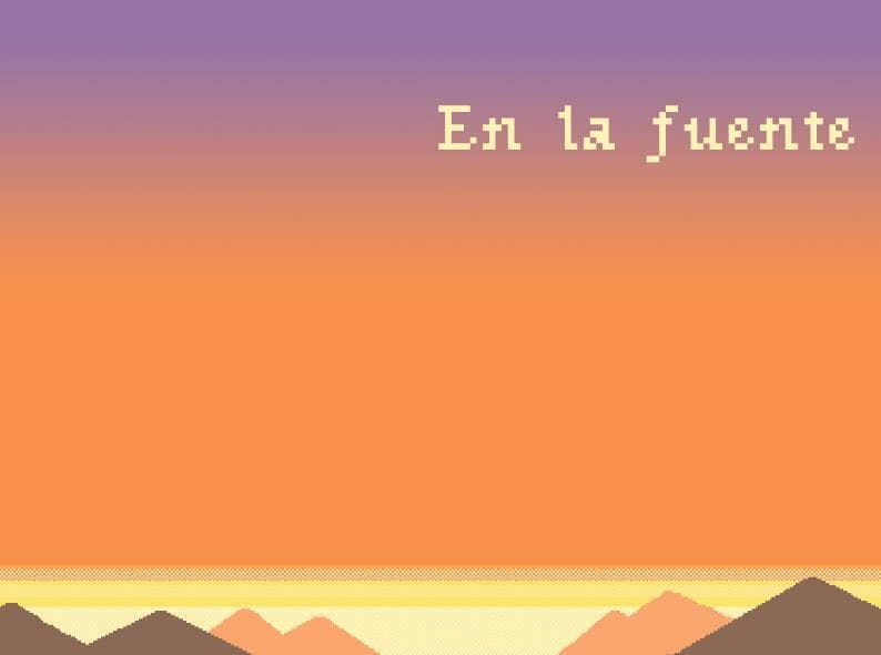En la fuente