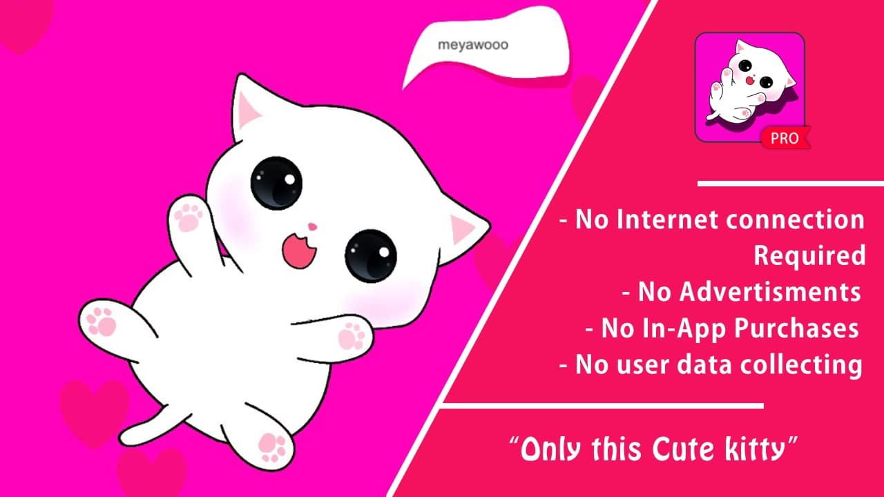 My Cute Kitty 2019 Pro, Virtual Cat game for Kids screenshot 4