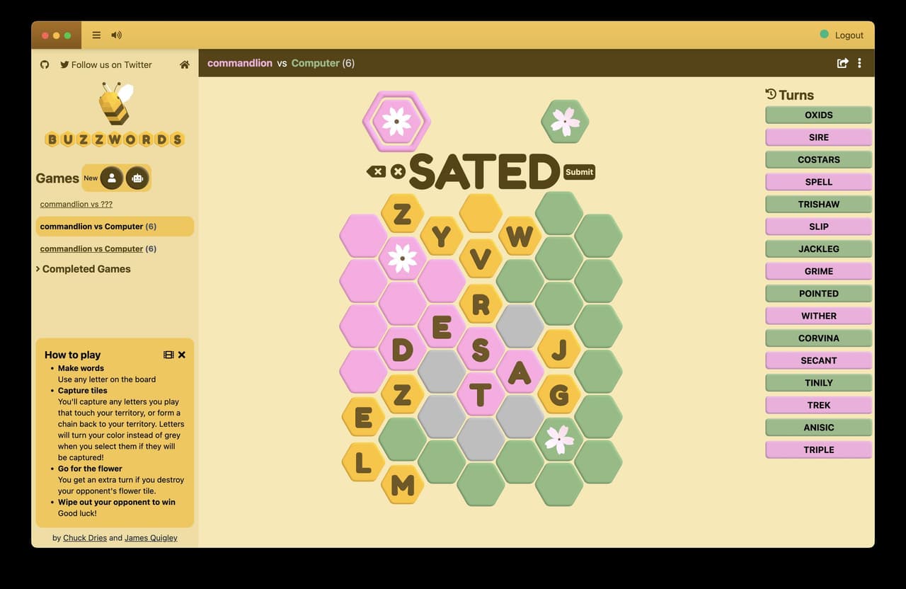 Buzzwords screenshot 2