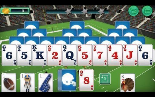 Touch Down Football Solitaire Tri Peaks screenshot 6