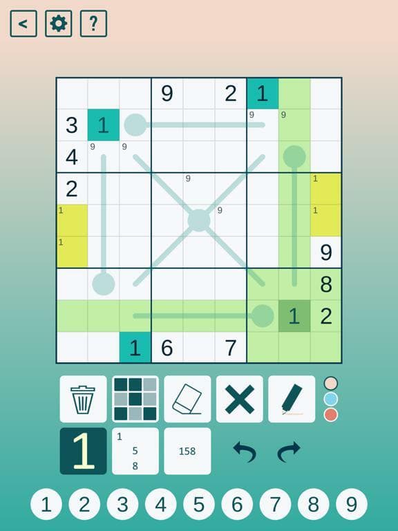 Thermo Sudoku screenshot 3