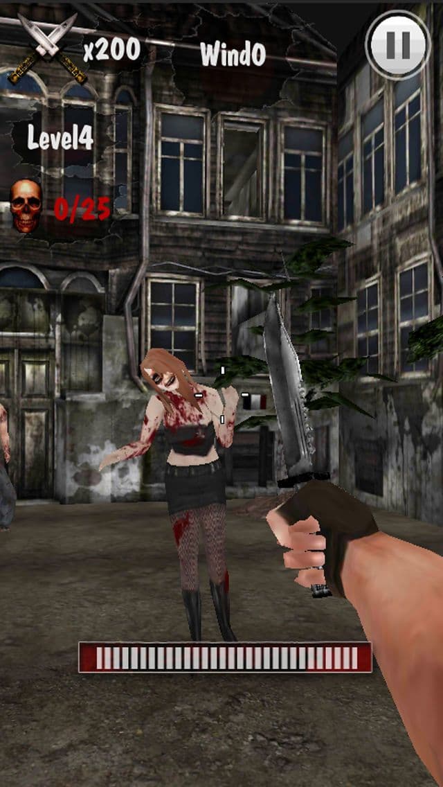 Zombie War-Knife Master3D screenshot 3