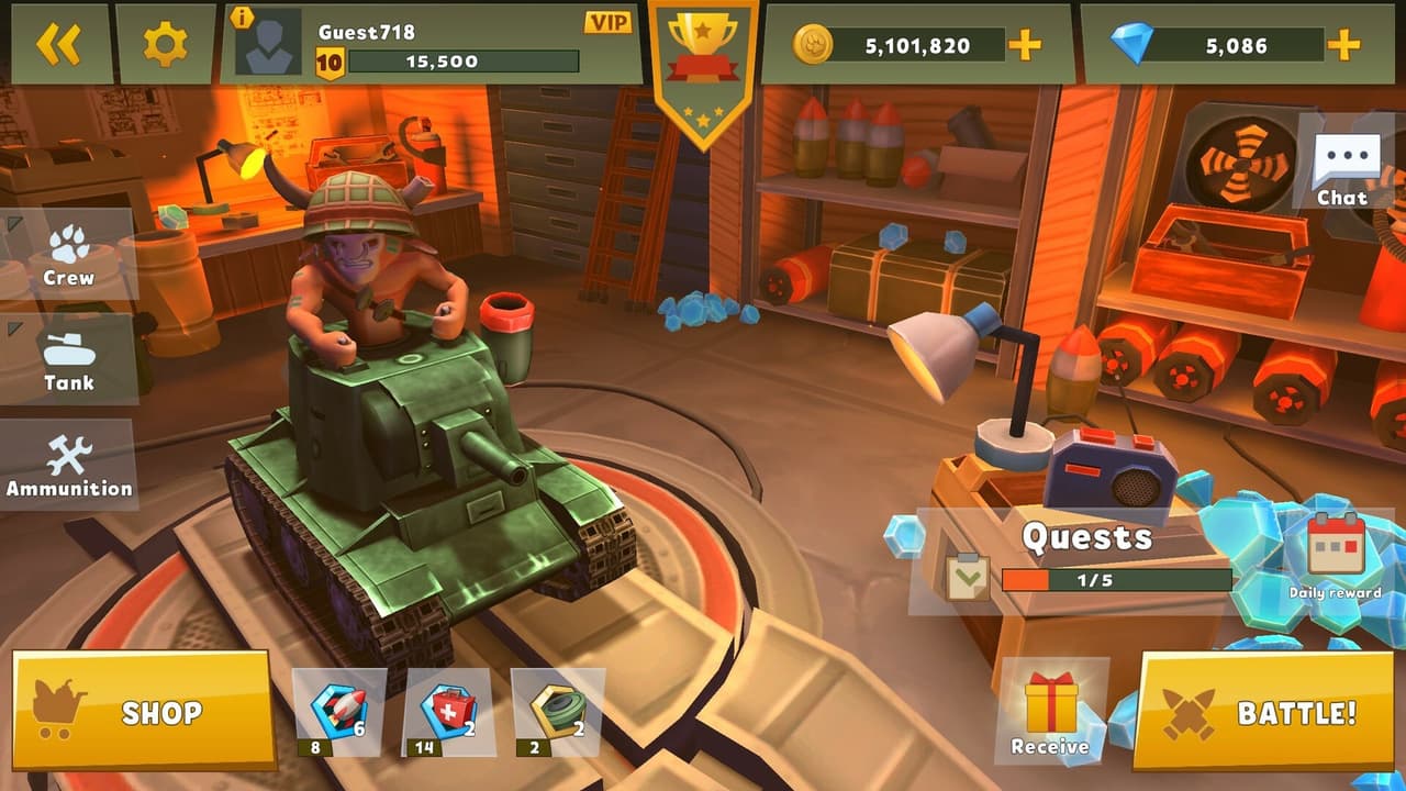 Zoo War: 3v3 Tank Online Games screenshot 2