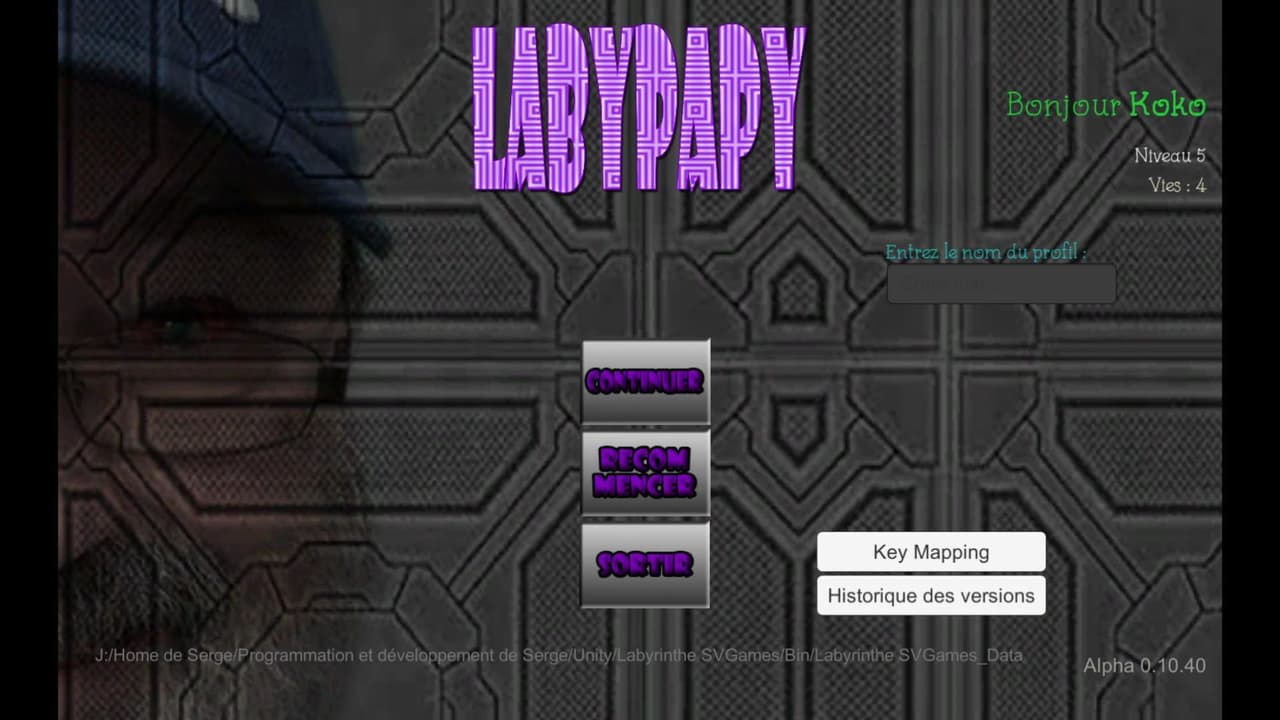 Labyrinthe (Serge V) screenshot 2