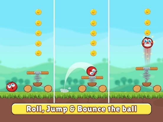 Red Bounce Ball Heroes screenshot 4