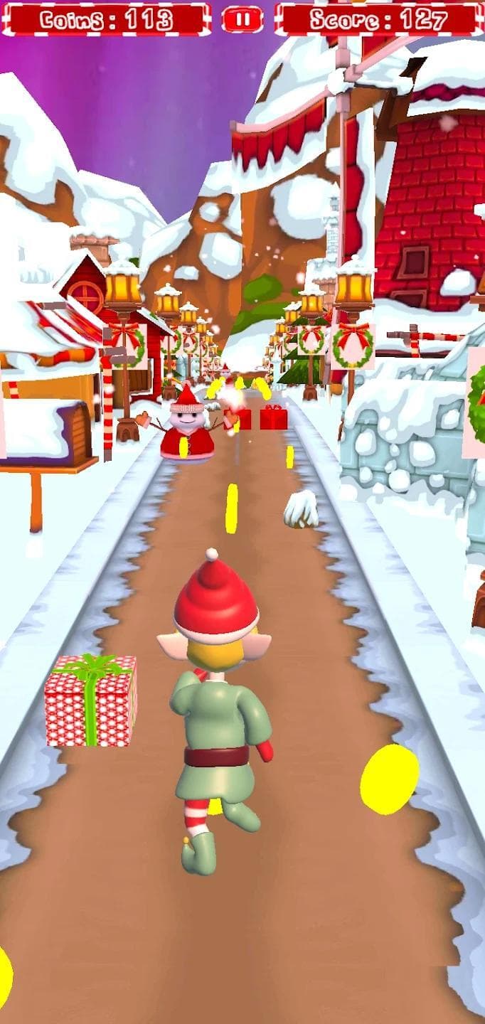santa runner (android) screenshot 4
