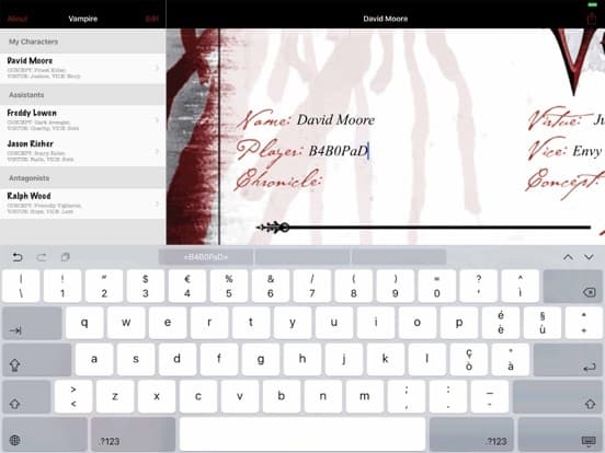 Real Sheet: NWOD Vampire ∞ screenshot 4