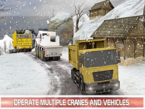 Winter Snow Euro Dump Truck Driver 3D screenshot 5
