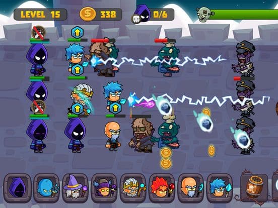 Zombies Defense vs Wizard Swamp Road Shooting Game screenshot 4
