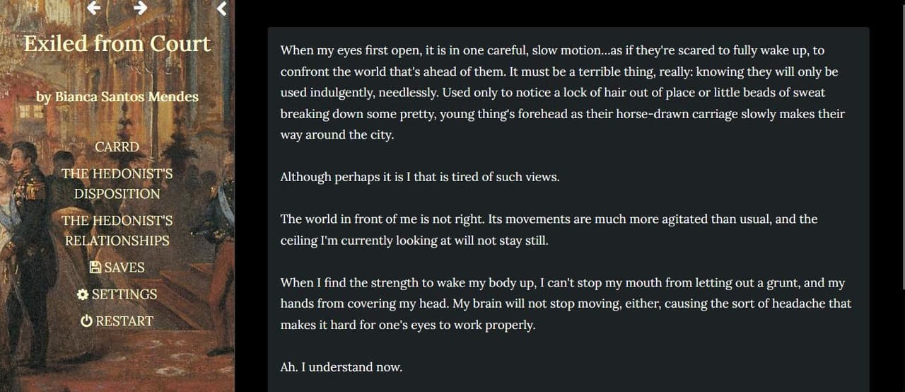 Exiled from Court (Beeanca Writing) screenshot 4