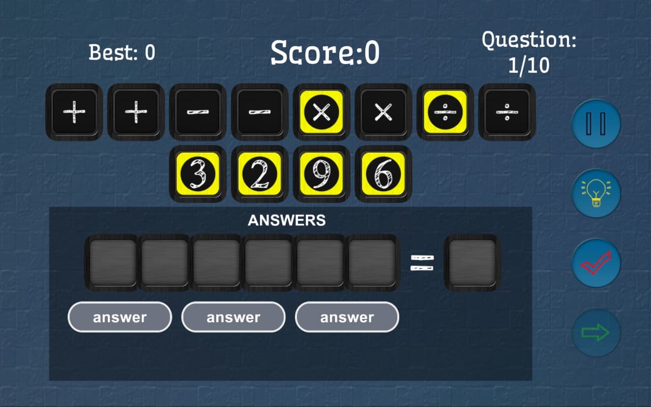 Math Game (456 Digits Math) screenshot 3