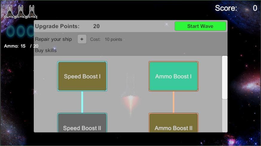 Space Shooter (itch) (Seona Bellamy) screenshot 2