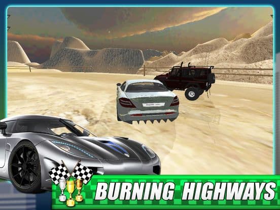 3D Road Speed X- Extreme Fast Car Free screenshot 2