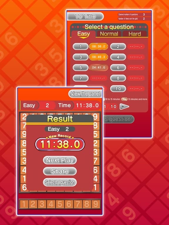 Basic NumberPlace Red screenshot 4