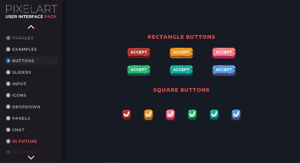 Supreme Interface Pixelart UI Pack screenshot 2