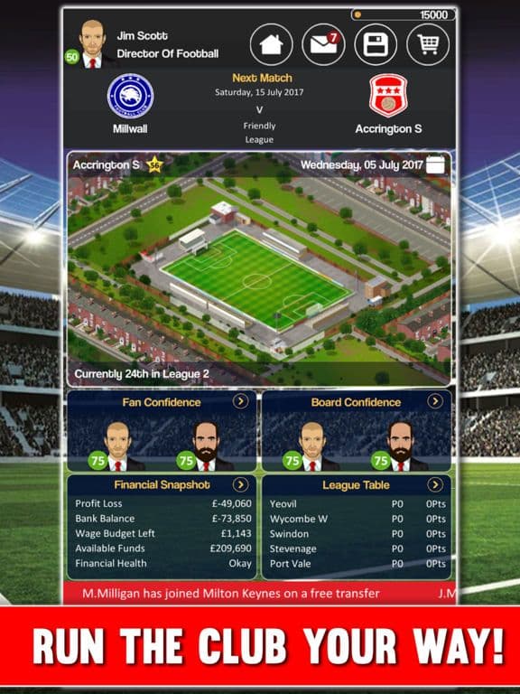 Club Soccer Director 2018 screenshot 3