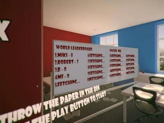 Lazy Boss Paper Chuck VR