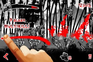 Draw Slasher: Dark Ninja vs Pirate Monkey Zombies screenshot 4