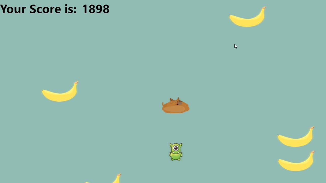 Cat doesnt like banana