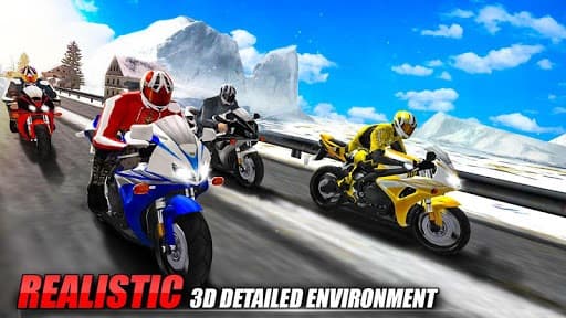 Bike Attack Race: Highway Tricky Stunt Rider screenshot 5