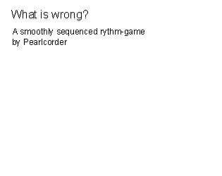 What is wrong?