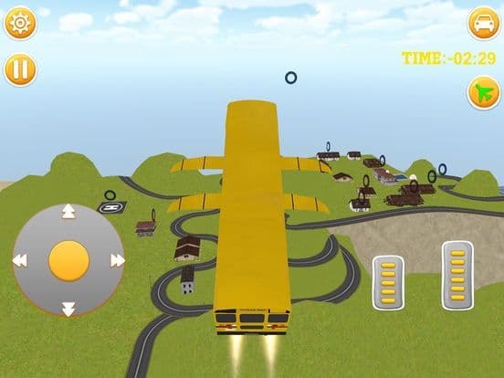 Flying School bus Simulator game screenshot 3