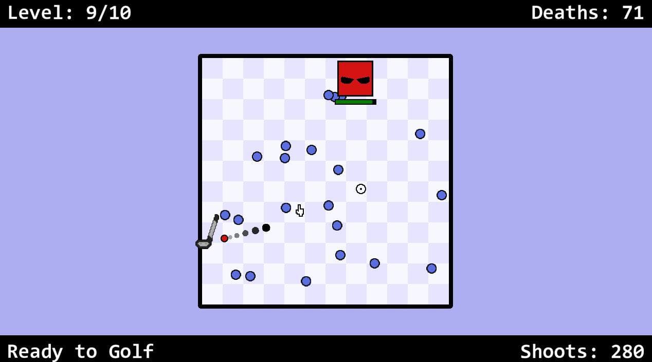Worlds Hardest Game, but Golf Mode
