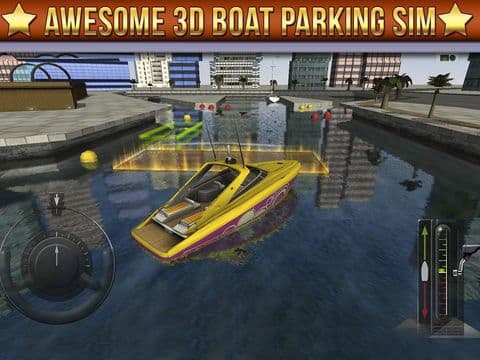 3D Boat Parking Simulator Game - Real Sailing Driving Test Run Marina Park Sim Games. screenshot 2