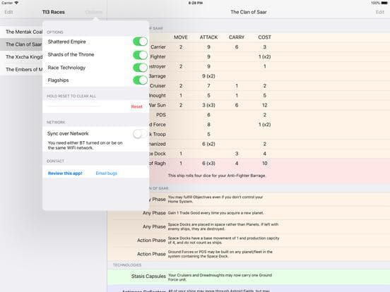 TI3 Race Sheet screenshot 3