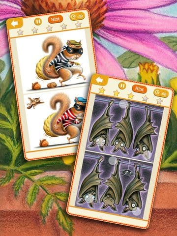 Animal Kingdom Spot the Difference Picture Hunter Puzzle Games for Kids and Family- Search and find differences in each pic! Free Edition