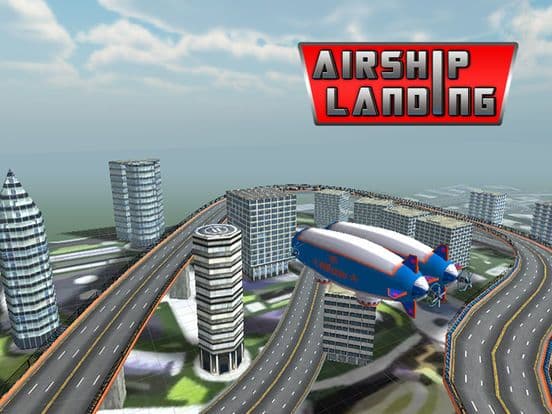 Airship Landing - Free Air plane Simulator Game screenshot 3