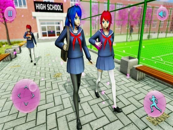 Anime School 3D Girl Simulator screenshot 2