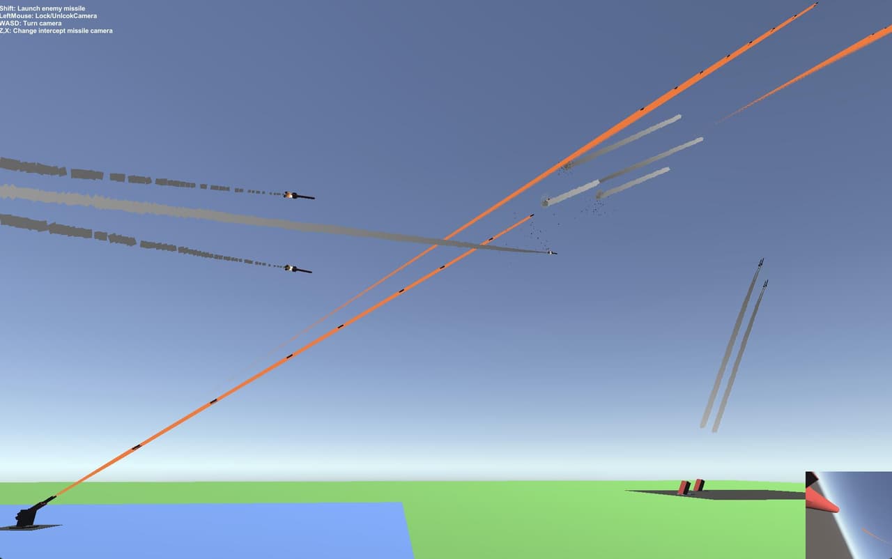 Simple InterceptMissile&TurretBehaviour Demo