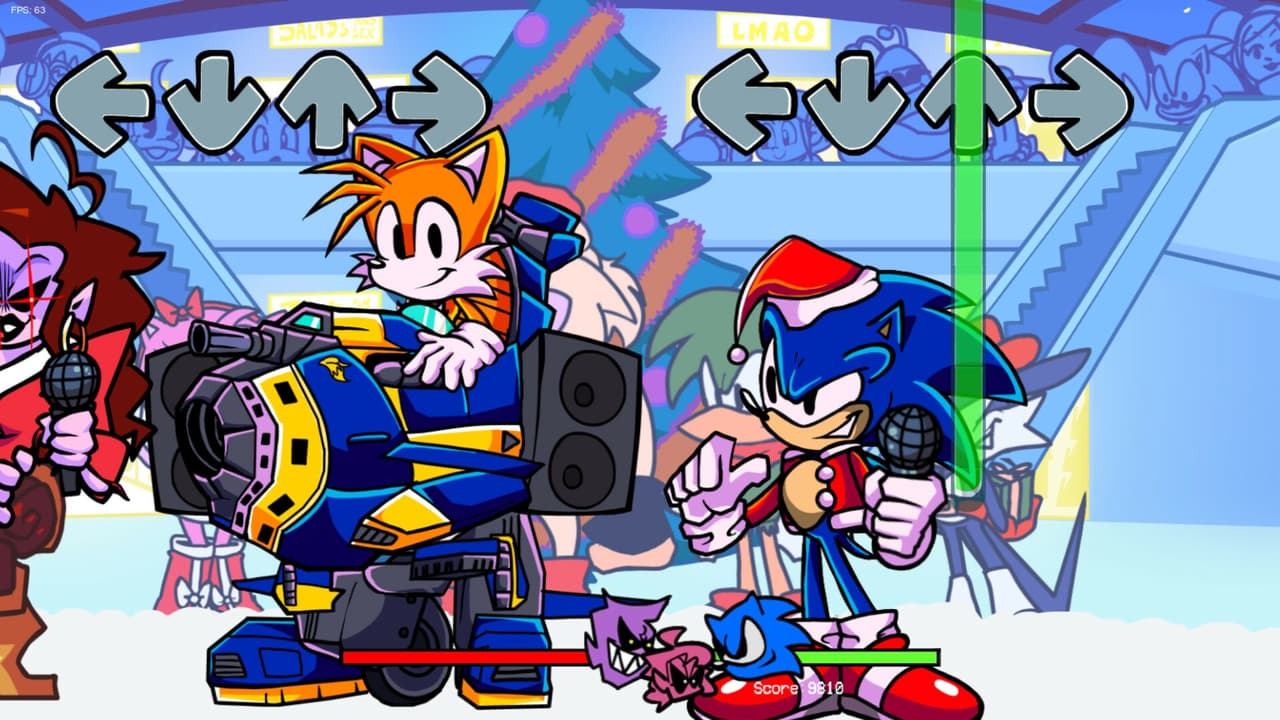 FNF - Sonics Rythm Rush Skin Demo screenshot 5