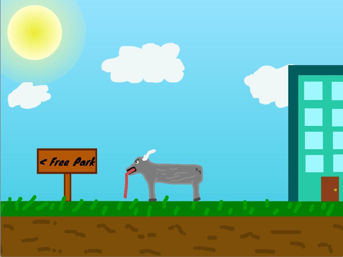 2D Goat Simulator v2 screenshot 2