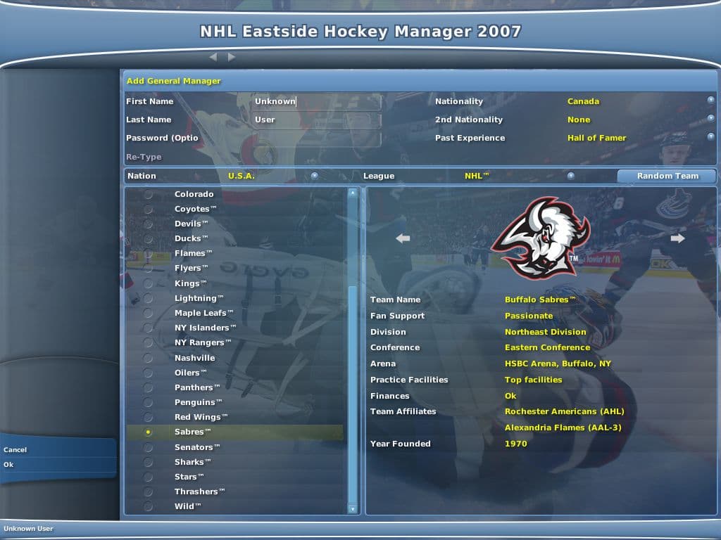 NHL Eastside Hockey Manager 2007 screenshot 5