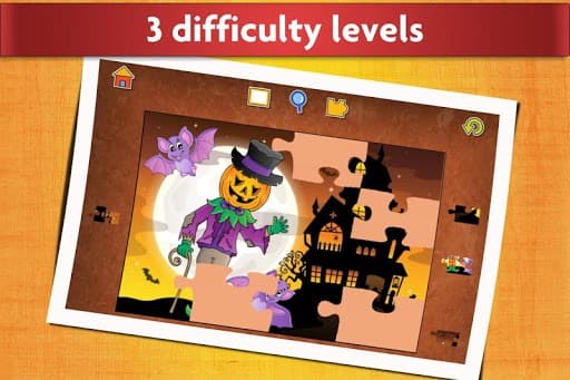 Jigsaw Puzzles Halloween Game for Kids 👻 screenshot 5